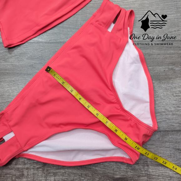 Bikinx Plus Size V Neck Strappy Back Bikini Swimsuit Size XXL - Picture 5 of 6